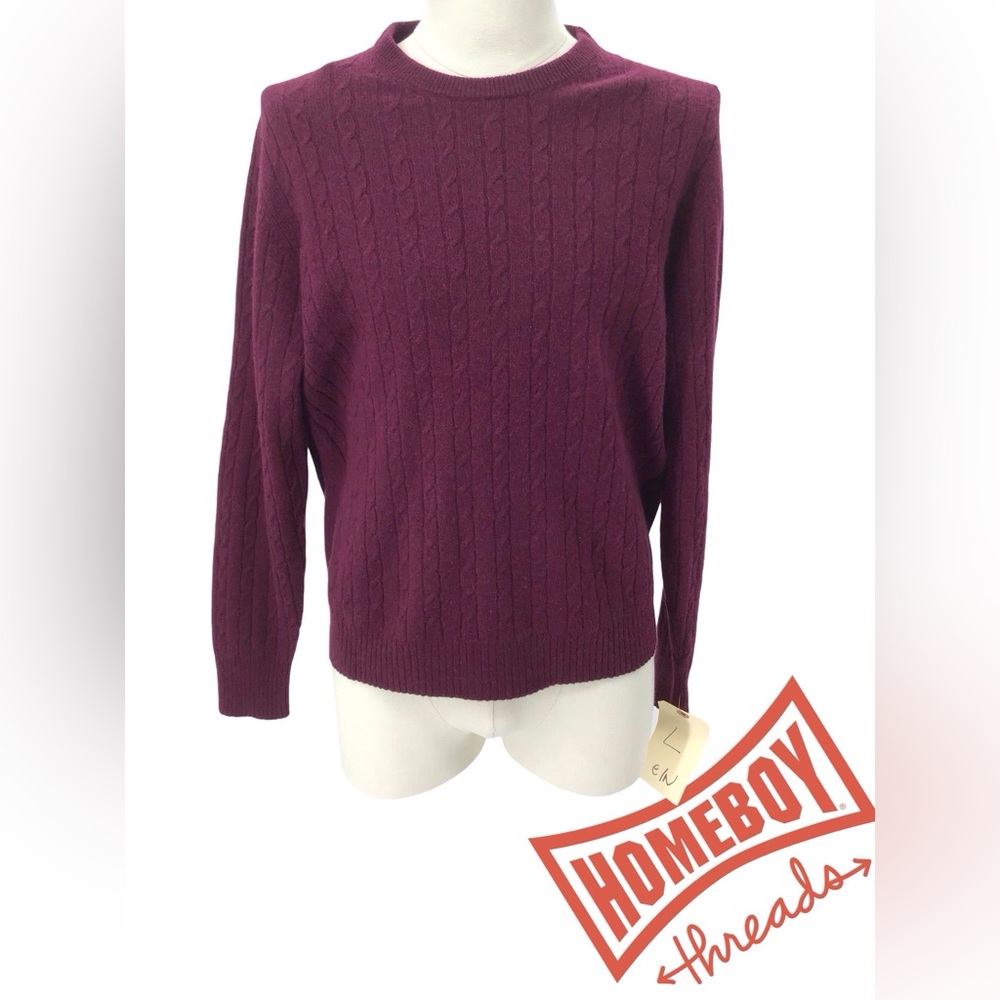 Cashmere by Mercer Street Studio Purple Sweater Size L